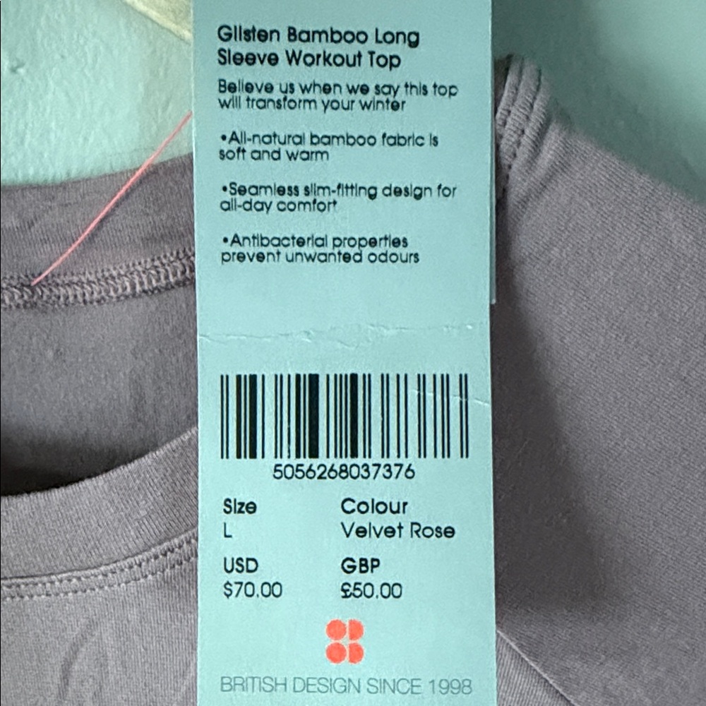 NEW Sweaty Betty Glisten Long Sleeve Workout Top - Picture 5 of 5